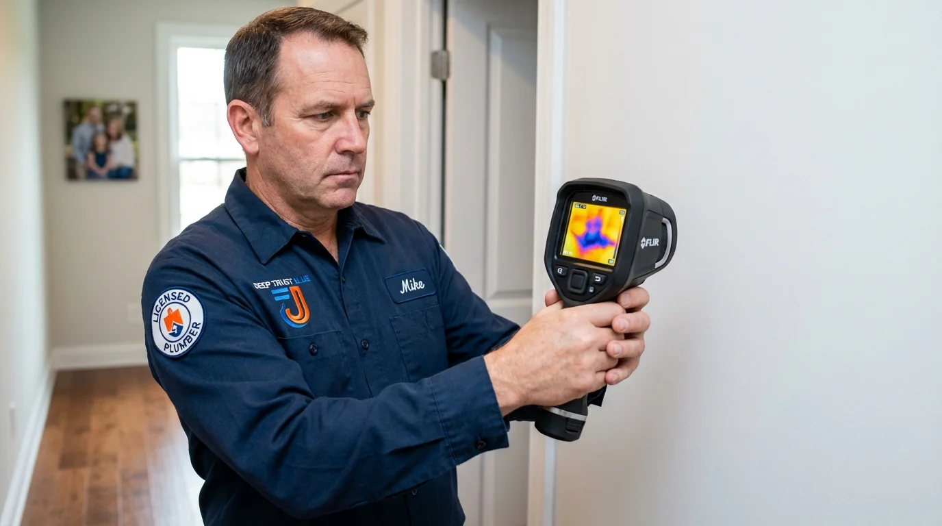 Thermal imaging leak detection by Johns Plumbing LLC in Vandalia